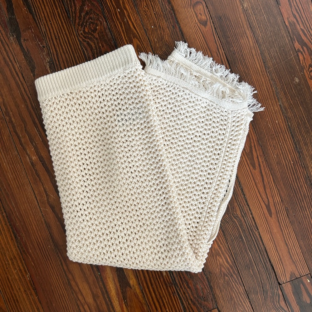 Old Navy Ivory Midi Skirt